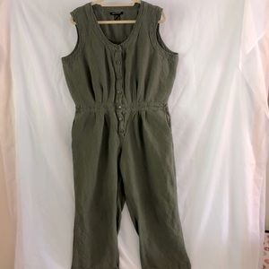 Ashley Stewart Sleeveless Wide-leg Jumpsuit Women’s size 20 green